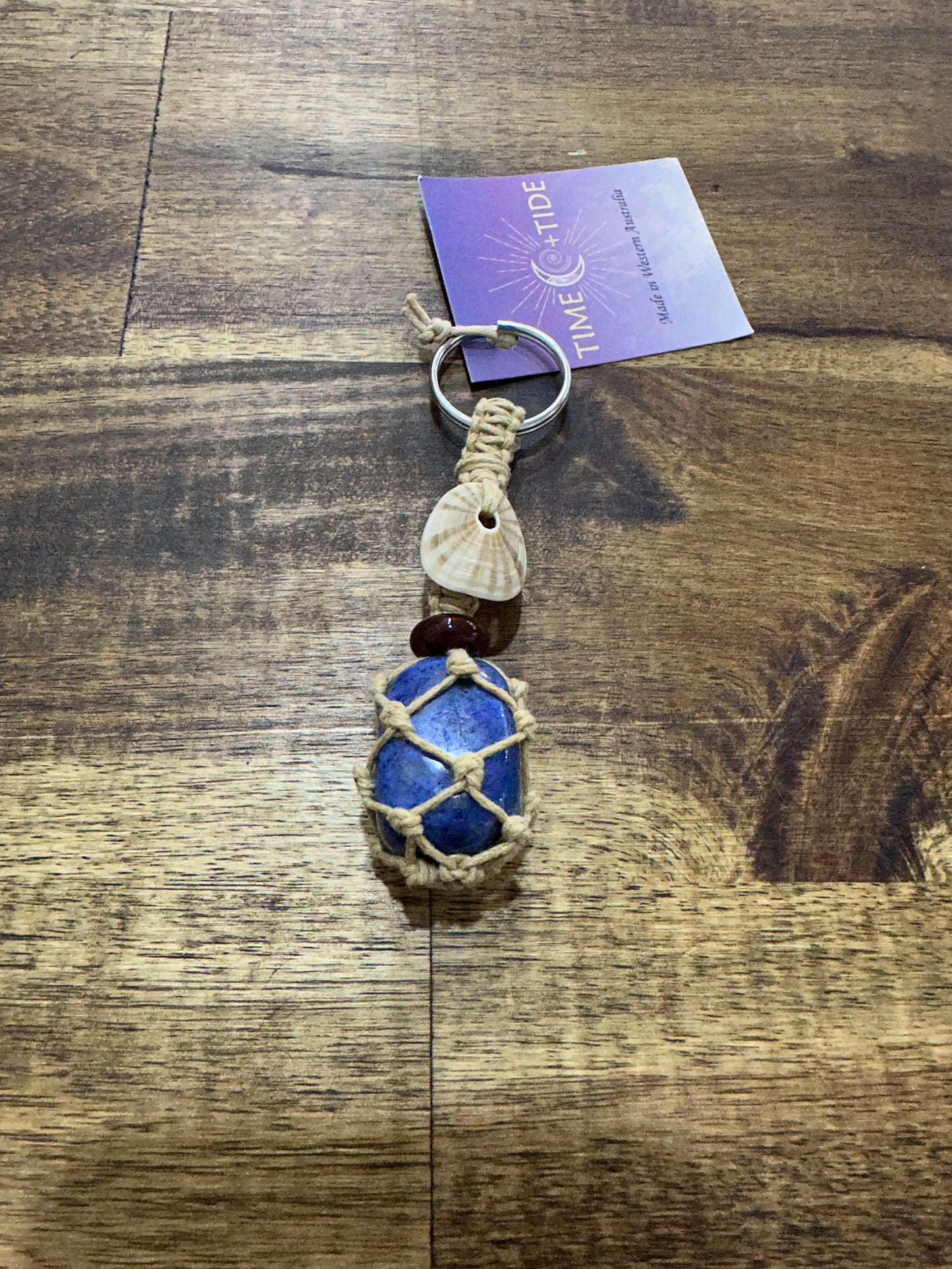 Crystal and Shell Keyring