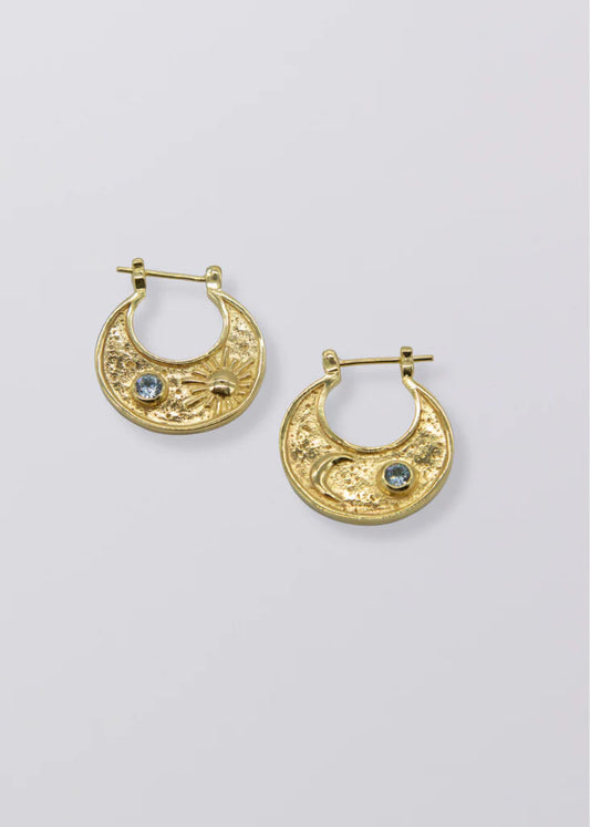 Selene Gold Statement Hoops