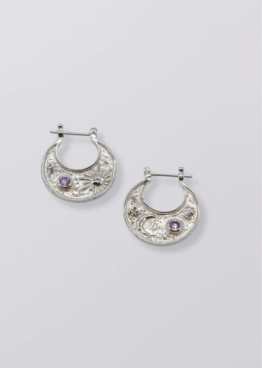 Selene Silver Statement Hoops