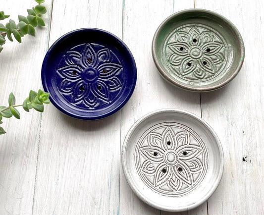 Lotus Ceramic Soap Dish