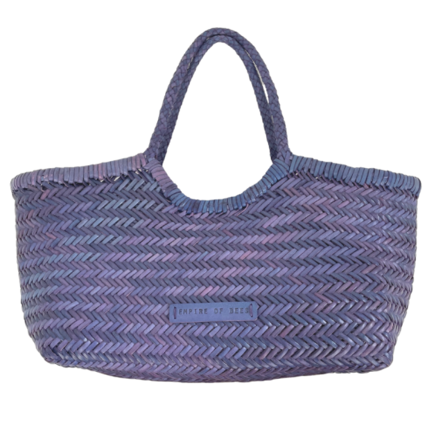 Nazreen Woven Leather Tote